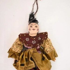 Handmade 12" Old Marionette Oriental PUPPET Dancing Puppet Hand Painted Vintage